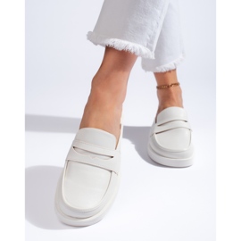 Chanclas cerradas mujer blancas blanco 3