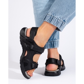 Sandalias deportivas mujer negras negro 1