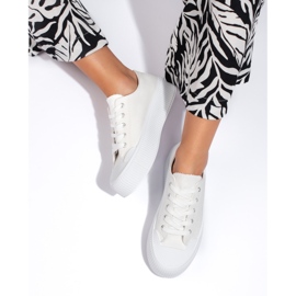 Deportivas mujer plataforma blancas blanco 2 Deportivas mujer plataforma blancas blanco 2