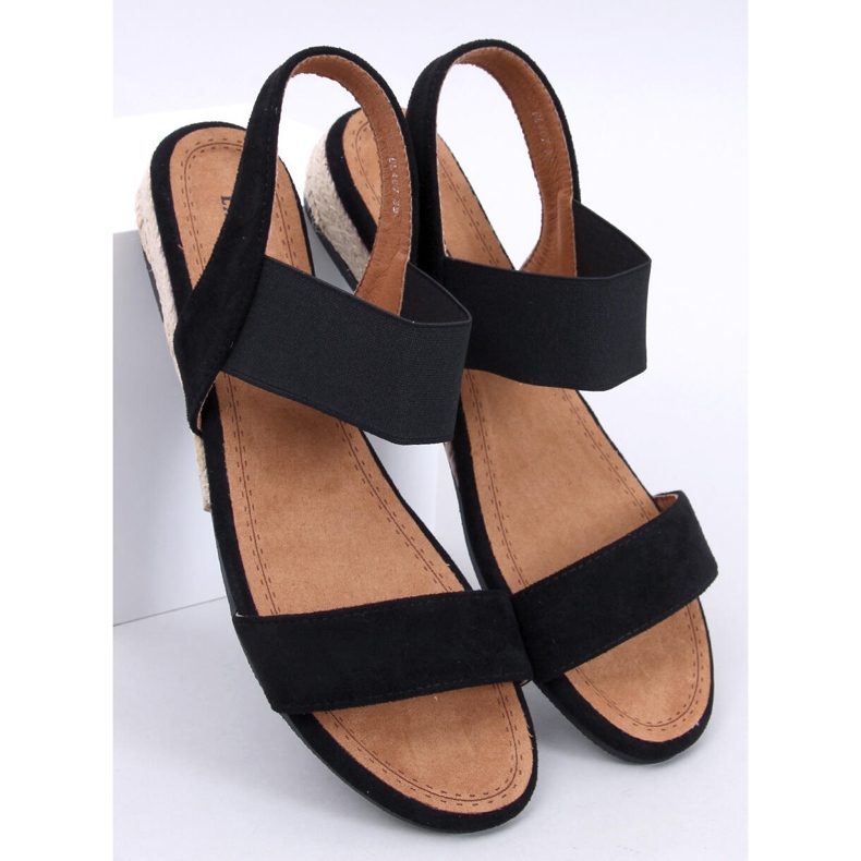 Amalf Sandalias alpargatas cuña baja negro 1 Amalf Sandalias alpargatas cuña baja negro 1