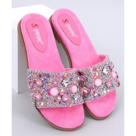 Chanclas Abriel Fucsia piedra rosa 1