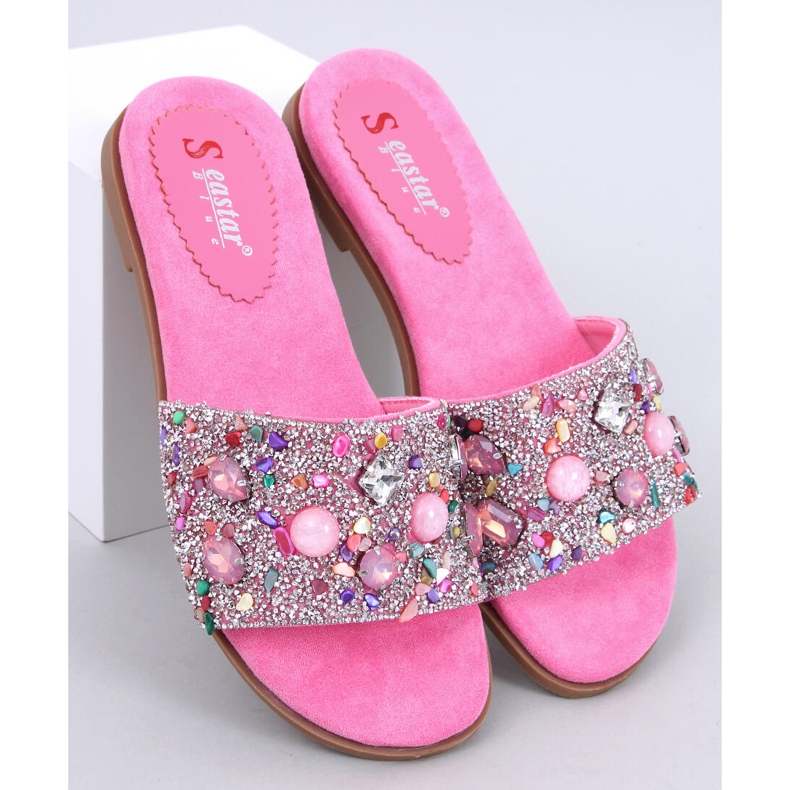 Chanclas Abriel Fucsia piedra rosa 1