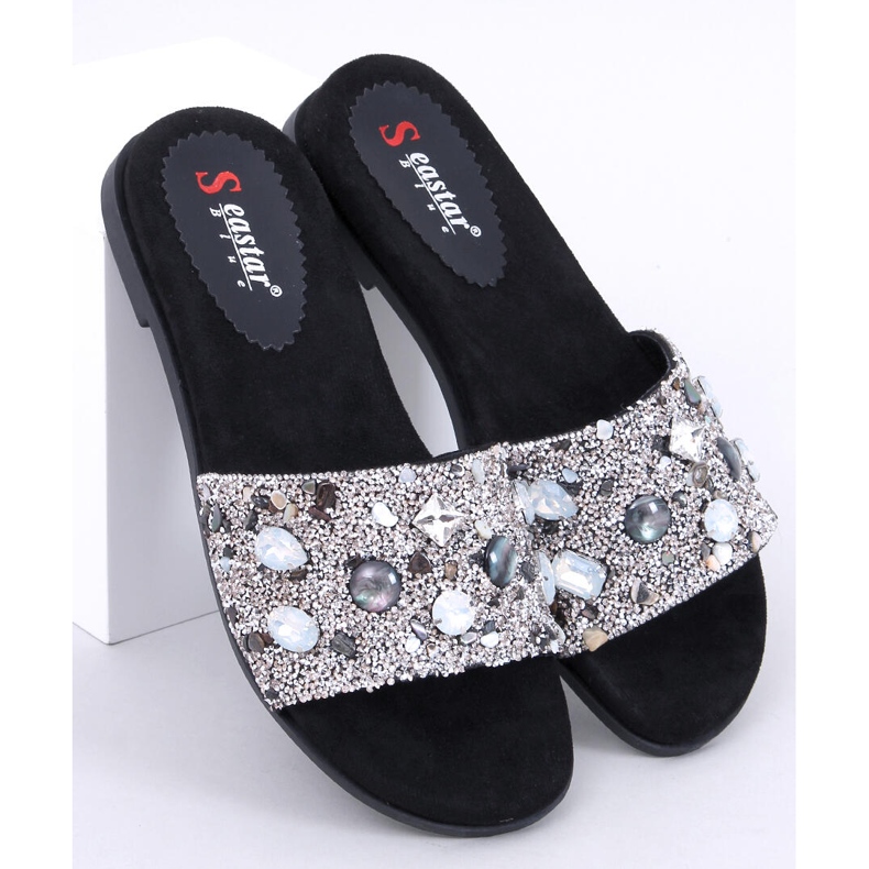 Chanclas Abriel Black piedra negro 1