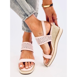Debeve Sandalias alpargatas con cuña rosa rosado 3