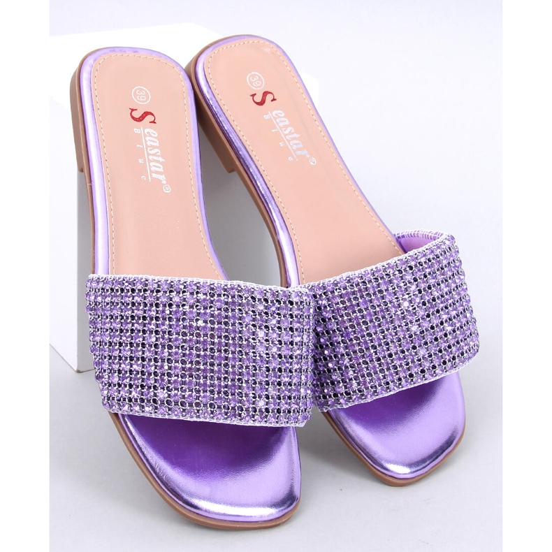 Yanni Chanclas strass violeta púrpura 1