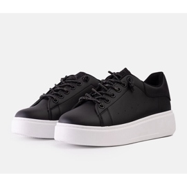 Zapatillas negras con llamativo adorno Asmait. negro 2
