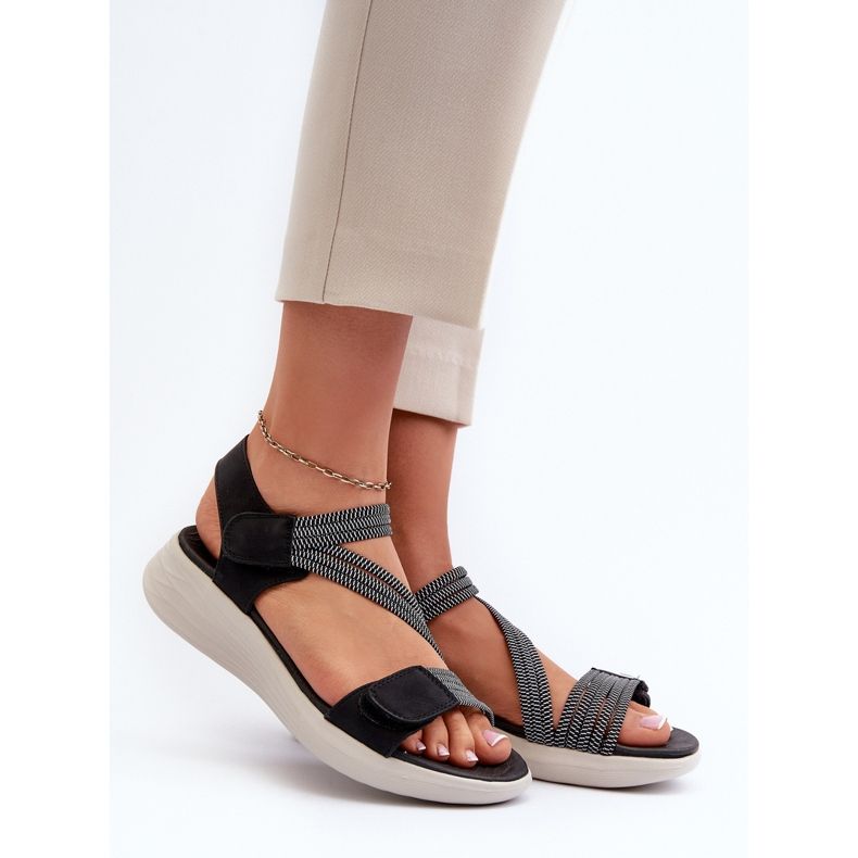 Evento Sandalias Cómodas De Mujer Con Velcro Negro Eladora 2 Evento Sandalias Cómodas De Mujer Con Velcro Negro Eladora 2