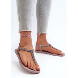 Sandalias Chanclas De Mujer Con Purpurina 26914 Ipanema Class Brilha Fem Violeta Claro púrpura 2