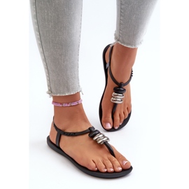 Sandalias planas para mujer 83507 Ipanema Class Blown Up Sandal Fem Negro 5