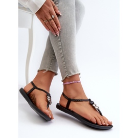 Sandalias planas para mujer 83507 Ipanema Class Blown Up Sandal Fem Negro 7