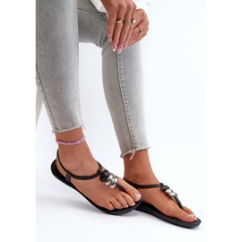 Sandalias planas para mujer 83507 Ipanema Class Blown Up Sandal Fem Negro 8