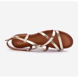 Sandalias Mujer Planas Piel Maciejka 06635-25 Dorado 1