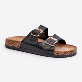 Chanclas de Mujer Fronila Negras con Hebillas negro 6