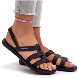 Sandalias planas de mujer 83516 Ipanema Style Sandal Fem Negro 9