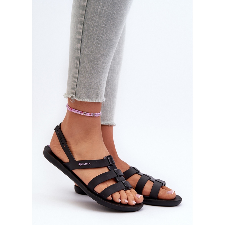Sandalias planas de mujer 83516 Ipanema Style Sandal Fem Negro 1