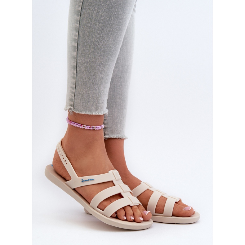 Sandalias planas de mujer 83516 Ipanema Style Sandal Fem Beige 1