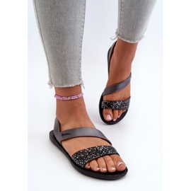 Sandalias de mujer 82429 Ipanema Vibe Sandal Fem negro y plateado 5