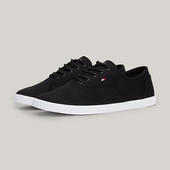 Tommy Hilfiger Zapatilla De Lona Con Cordones W FW0FW07805BDS negro 1