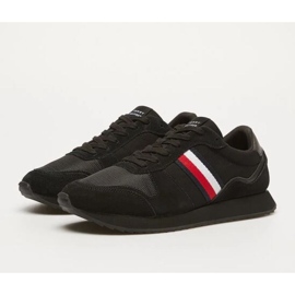 Zapatillas Tommy Hilfiger Hi Vulc Low Stripes Mesh M FM0FM04946BDS negro 1
