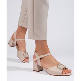 Sandalias de mujer color crema de Sergio Leone beige 4