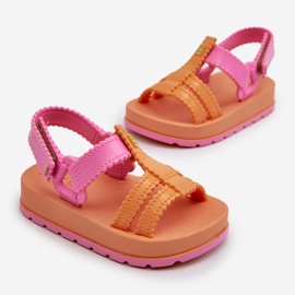 Sandalias Infantiles Velcro Perfumadas ZAXY LL385026 Naranja 3