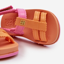 Sandalias Infantiles Velcro Perfumadas ZAXY LL385026 Naranja 4