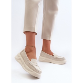 Mocasines Mujer Ante Beige Claro Filidia 2 Mocasines Mujer Ante Beige Claro Filidia 2