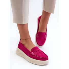Mocasines Mujer Ante Fucsia Filidia rosado 6
