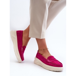 Mocasines Mujer Ante Fucsia Filidia rosado 7