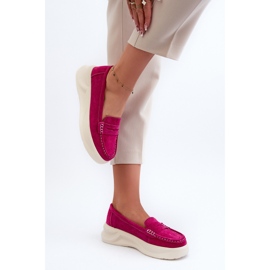Mocasines Mujer Ante Fucsia Filidia rosado 8