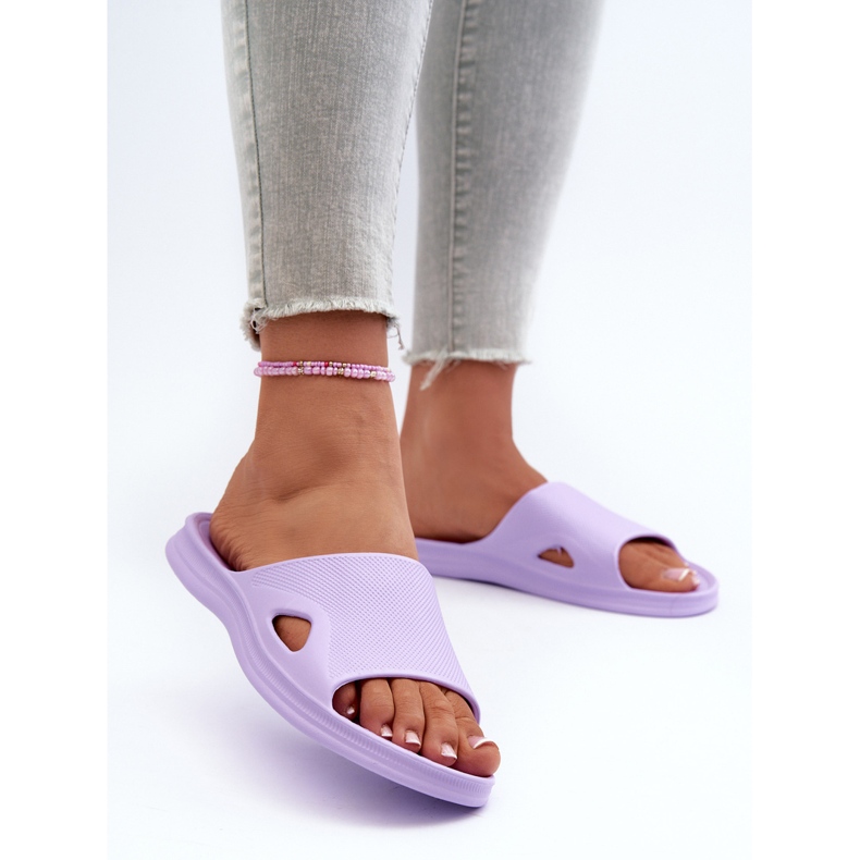 Pantuflas Clásicas Mujer Morado Juniria púrpura 2