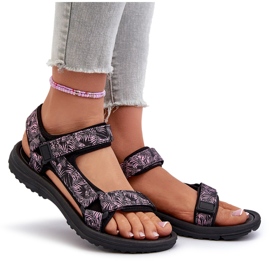 Sandalias Deportivas Ligeras Mujer Negro y Rosa Lumeria rosado 8