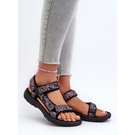 Sandalias Deportivas Ligeras Mujer Negro y Rosa Lumeria rosado 1