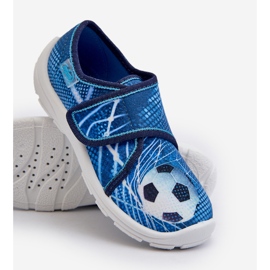 Pantuflas Infantiles Befado cierre adhesivo 974X312 Azul 4