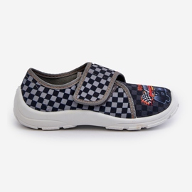 Pantuflas niño cómodas con cierre adhesivo Befado 974Y540 Gris 4