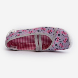 Befado Bailarinas para niña con gatitos 116Y327 Gris y Rosa rosado 1