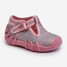 Pantuflas Infantiles Cómodas BEFADO 110N490 Gris y Rosa rosado 4