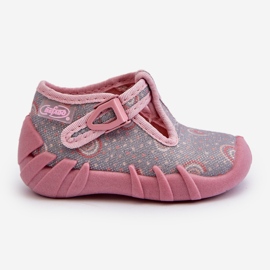 Pantuflas Infantiles Cómodas BEFADO 110N490 Gris y Rosa rosado 5