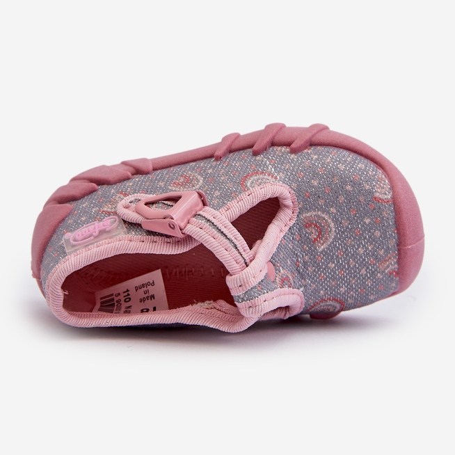 Pantuflas Infantiles Cómodas BEFADO 110N490 Gris y Rosa rosado 2