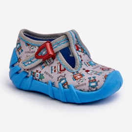 Pantuflas Infantiles Cómodas BEFADO 110N483 Azul-Gris 4