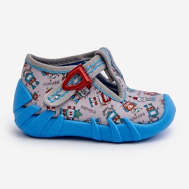Pantuflas Infantiles Cómodas BEFADO 110N483 Azul-Gris 5