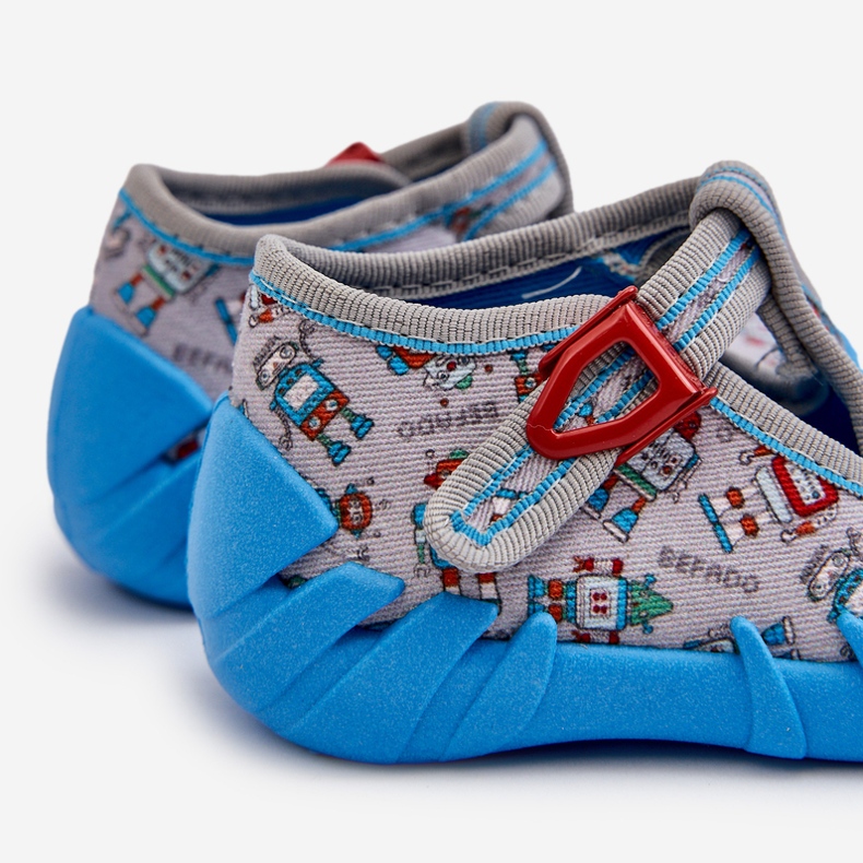 Pantuflas Infantiles Cómodas BEFADO 110N483 Azul-Gris 2