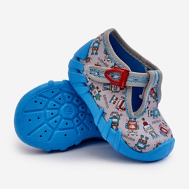 Pantuflas Infantiles Cómodas BEFADO 110N483 Azul-Gris 3