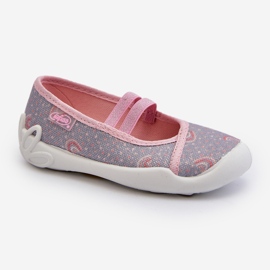 Bailarina Befado Estampada 116X328 Gris y Rosa rosado 4