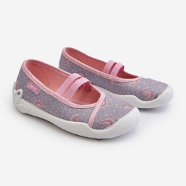 Bailarina Befado Estampada 116X328 Gris y Rosa rosado 1