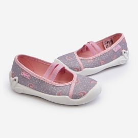 Bailarina Befado Estampada 116X328 Gris y Rosa rosado 2