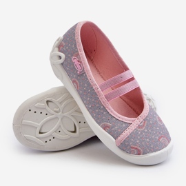 Bailarina Befado Estampada 116X328 Gris y Rosa rosado 3