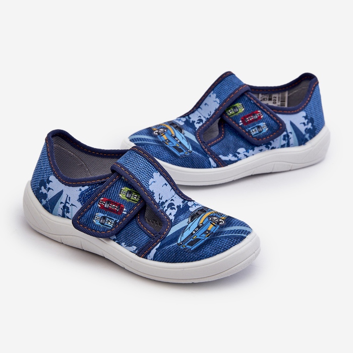 Pantuflas Infantiles cierre adhesivo Befado 911X022 Azul 2