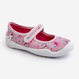 Befado Pantuflas Bailarina Infantil Mariposa 114X523 Rosa rosado 3