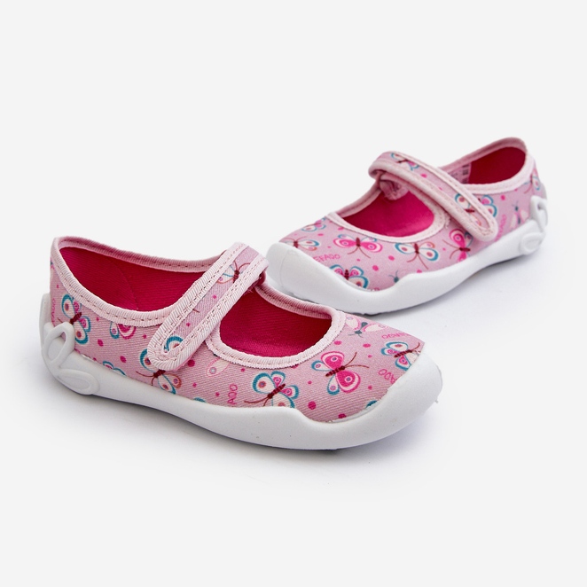 Befado Pantuflas Bailarina Infantil Mariposa 114X523 Rosa 1